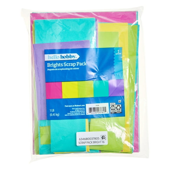 Hello Hobby Brights Themed Scrapbook Paper 1 LB