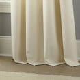 thumbnail image 6 of Lanco Royal Solid Blackout Thermal Grommet Single Curtain Panel, Ivory, 1.6", Blackout, 54 x 84", 6 of 6