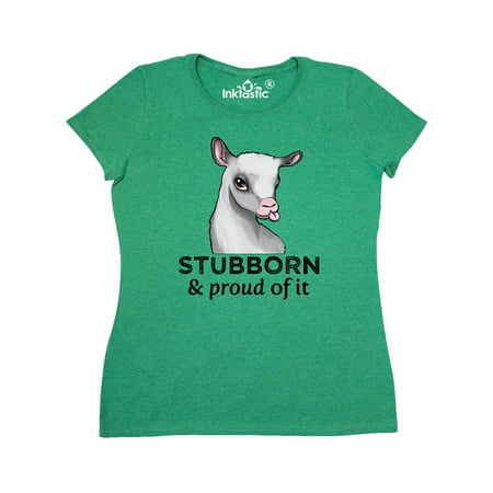 Stubborn and Proud of it Cute Baby Goat Women's T-Shirt