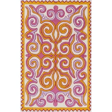 8 X 10 Heavenly Design Sunflower Yellow Carnation Pink And Lavender Purple Wool Area Throw Rug 8 X 10 Heavenly Design Sunflower Yellow Carnation Pink And Lavender Purple Wool Area Throw Rug