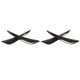 thumbnail image 5 of 4 Uds. Parachoques delantero de coche de fibra de carbono Canard Lip Splitter aletas alerón del cuerpo Universal, 5 of 8