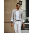 thumbnail image 3 of COOFANDY Men's Suit Jackets Two Button Casual Blazer Sport Coat Notched Lapel Knit Sport Jacket, 3 of 6