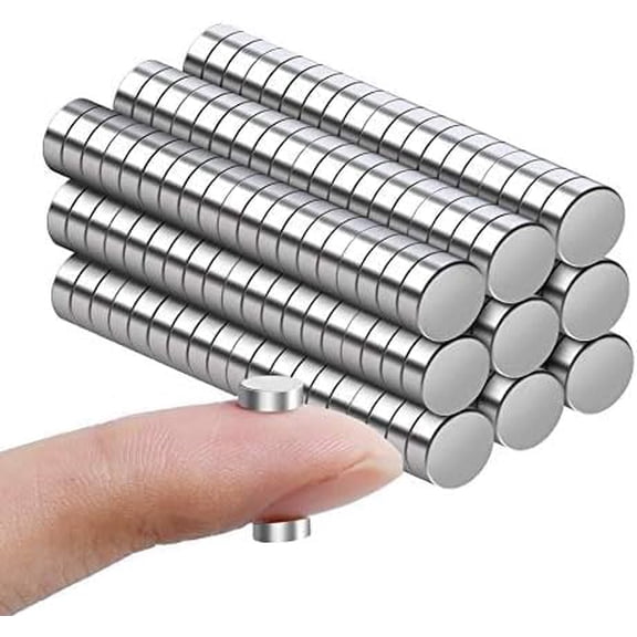 Small Magnets,Refrigerator Magnets Mini Round Magnets for Refrigerator Cylinder, Fridge Office Whiteboard Durable Little Miniature Tiny Mini Magnets for Crafts,10Pcs