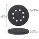 thumbnail image 4 of 5" (125mm) 8-hole soft sponge interface pad for sanding pads and hook-and-loop sanding discs, 4 of 5