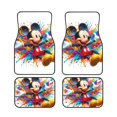 thumbnail image 1 of Cartoon Mickey Mouse And Minnie Mouse Car Floor Mats Universal Floor Mats for Cars Front Rear Car Foot Mats Cute Anime Pattern Car Accessories for Trucks, 1 of 5
