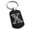 Black, variant on Stainless Steel Letter X Initial Dotted Monogram Engraved Engraved Dog Tag Keychain Keyring