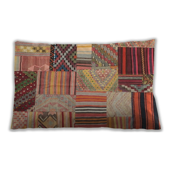 Ahgly Company Outdoor Rectangular Contemporary Lumbar Throw Pillow, 13 inch by 19 inch