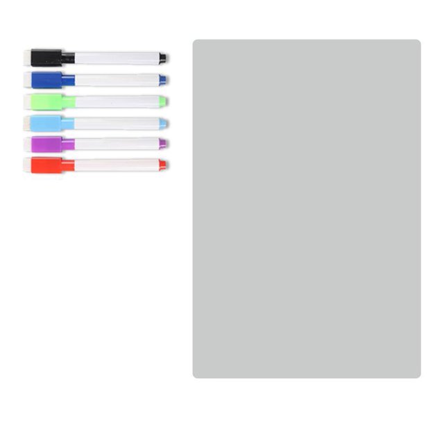 Tableau Blanc Magnétique pour Réfrigérateur Tableau de Messages en Acrylique Transparent Effaçable à Sec