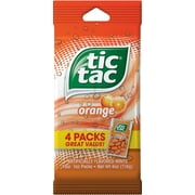 Tic Tac Orange Candy Mints, 1 oz Singles, (4 Count)