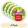 (4 pack) Ice Breakers Cherry Limeade Sugar Free Mints, Tin 1.5 oz
