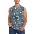 thumbnail image 2 of Lsque Dachshund Dog Puppy Print Men's Cotton Blend Sleeveless Muscle Shirts (S-3XL)- Moisture Wicking, Odor Protection, UPF 30+,X-Large, 2 of 8