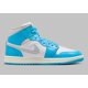 thumbnail image 4 of N I-K-E A i r-Jor-dan 1 Mid Shoes Dark Powder Blue White BQ6472-400 Multi Sizes NEW, 4 of 6