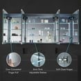 thumbnail image 2 of Blossom Capella 72" LED Medicine Cabinet | Aluminum Frame | Adjustable Shelves| Smart Memory | Defogger, 2 of 6