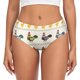thumbnail image 1 of Fotbe Funny Chicken Calzones Estampados para Mujer – Ropa Interior de Algodón, Cómoda, Suave y Elástica-Large, 1 of 6