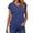 Blue, variant on Fashion Casual Women Short Sleeve Solid O Neck Tops Ladies Tee T Shirt Shirt Women Cold Gear Blank Women Short Sleeve Shirts Women under Scrub Women Long Sleeve Shirts Long Sleeved Shirt