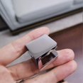 thumbnail image 3 of Pack Of 4 Glass Clamp, No-drill-on-glass Glass Holder Shelf Bracket Clip Support (for 8mm-10mm Glass, Chrome), 3 of 4