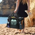 thumbnail image 3 of Loritta Beach Bag for Women Foldable Large Tote Bag with Multiple Pockets Waterproof Mesh Bag Portable for Summer Beach Picnic Camping, 3 of 7