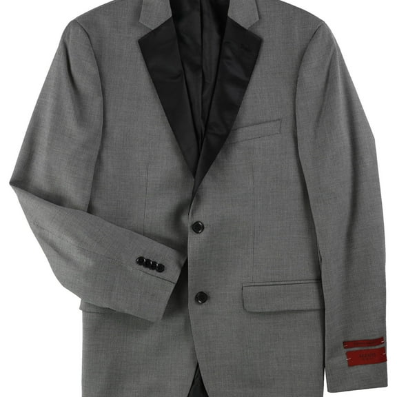 Alfani Mens Mini-Grid Sport Coat, Black, 42 Regular