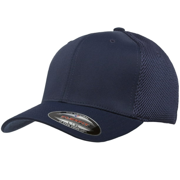 The Hat Pros Fitted 6533 Flexfit Hat Tactel Mesh Cap Navy L Xl Walmart Com Walmart Com