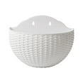 thumbnail image 2 of Travelwant Wall and Railing Plastic Pots, Hanging Planters with S Hooks, Indoor and Outdoor Half Round Plant Holders for Fence, Balcony or Rails, 2 of 7