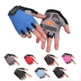thumbnail image 3 of Men Cycling Bicycle Gloves Half Finger Gym Gloves Women Mitten Breathable Anti-slip Glove Fitness Sport Training Gloves, 3 of 7