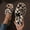 Leopard Print, variant on Crisscross Band Plush Indoor Slippers, Cozy & Warm Leopard Print Soft Sole Fuzzy Shoes, Non Slip Home Floor Slippers