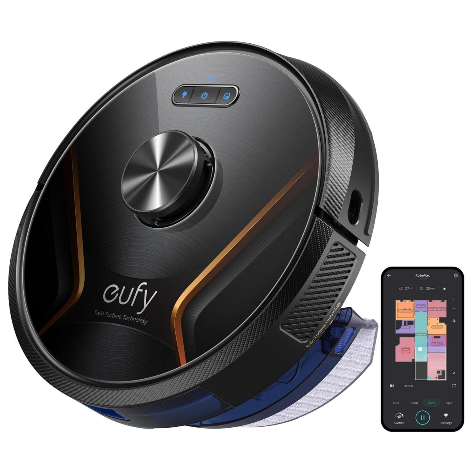 eufy clean RoboVac X8 Hybrid Twin-Turbine 2-in-4 Robo Vacuum