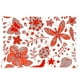 BOSDECO Texture Transparente avec des Fleurs et des Papillons Taie d'Oreiller 20x30 Pouces Deux Côtés Imprimer – image 1 sur 1