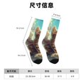 thumbnail image 3 of Honeii Sunshine Cloud Cute Cat Print Adult Socks,Crew Socks,Casual Calf Socks,Daily Wear Socks for Men & Women, Perfect for Sports, Casual and Everyday Use, 3 of 6
