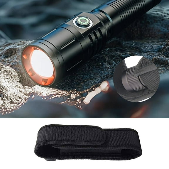 Portable Rotatable Tactical Flashlight Holster Torch Pouch Torch Cover Holder Lighting Accessories Type Rotatable Flashlight Holder Belt Clip