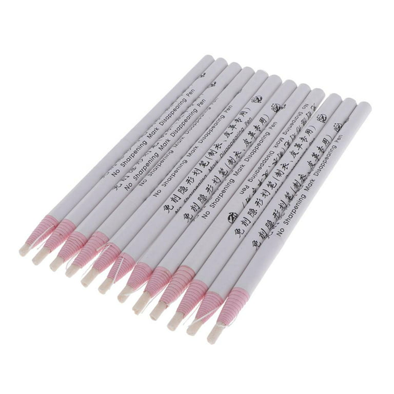 White Tailor Chalk Pencil No Sharpener Required Set of 12 