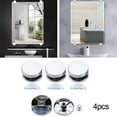 thumbnail image 2 of MYG 4* Clips Miroir en Alliage de Zinc Pinces Support Mural Rond, 2 of 9