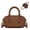 Brown, variant on Women's Retro Bowler Handbags Minimalist Small Top Handle Purse Satchel Crossbody Shoulder Purse Cute Ladies Handbags for Work,Brown