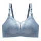 thumbnail image 1 of Gibobby Sujetador de pecho Sexy con botón abierto sin anillo de para mujer Brasier deportivo para mujer(Azul claro,36), 1 of 4