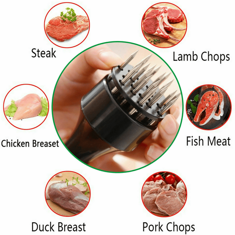 Stainless Steel Meat Tenderizer, Stainless Steel Meat Needle, Pork