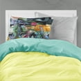 thumbnail image 2 of Carolines Treasures 8917PILLOWCASE Blue Crabby Wine Bottles Fabric Standard Pillowcase Standard multicolor, 2 of 2
