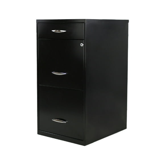 Archivero Metálico Mundo In 17056 2+1 Gavetas Negro Organizador Archivador