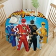 thumbnail image 3 of Power Rangers Round Tablecloth Print Decorative Table Cover Washable Table Cloths for Dining Party Picnic 60x60in, 3 of 8