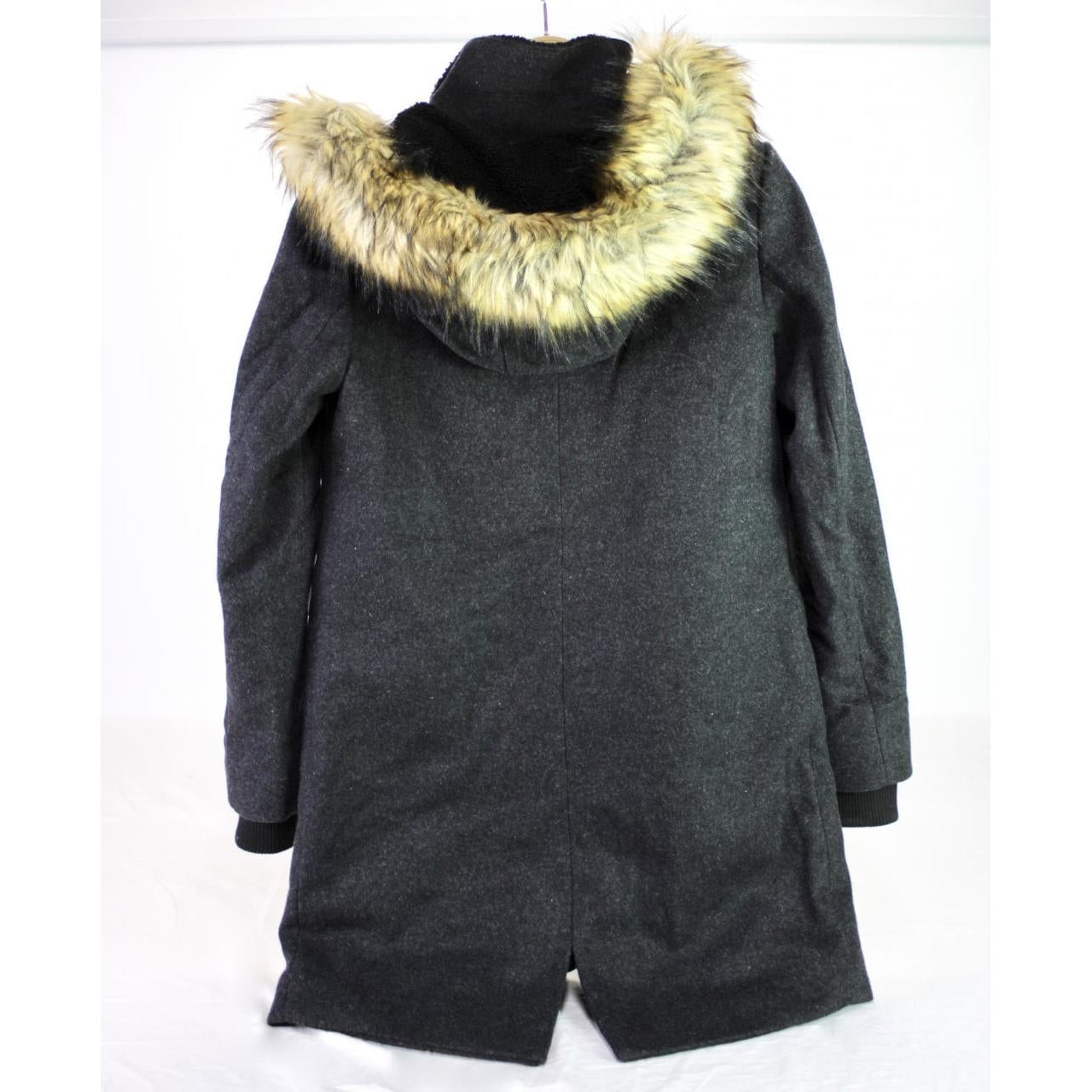 Nuage Dark Grey Xsmall Italian Wool Cashmere Blend Coat Nuage