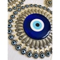 thumbnail image 2 of Turkish Evil Eye Home Decor Modern Metal Decorative Wall Hanging - Handcrafted Good Luck Gift, 2 of 2