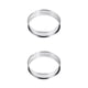 thumbnail image 4 of Injueey Anillo de acero inoxidable para Pizza, espejo lavable portátil, pulido, , para panadería, restaurante, pastel, Mousse, accesorios de 10cm 2Conjunto, 4 of 6