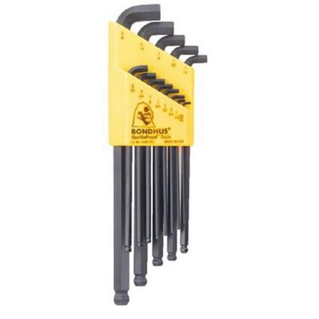 

Bondhus 9Pc Stubby Ball End L-Wrench Set 1.5-10Mm