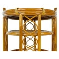 thumbnail image 3 of SK New Interiors Trolly Moving Serving Cart Bar Table ECO Natural Rattan Wicker Handmade, Colonial, 3 of 7