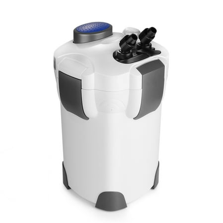 Aquarium Canister Filter for up to 100 Gallon Fish Tank - 370GPH, with UV Sterilizer 3 Media Trays Spray Bar External Canister Filter for Fish (Best Filter For 100 Gallon Tank)