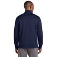 thumbnail image 2 of Sport-Tek ST241 Sport-Wick Fleece Full-Zip Jacket, White, 4XL, Mens Sweaters, 2 of 2