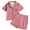 Pink1, variant on Utlike Girls Pajamas Set Toddler Sleepwear 2 Pcs Heart Print Short Sleeve Shorts Pyjamas Set Soft Top And Shorts Loungewear Festival Girls Birthday Pajama Gifts Size 2 Years-3 Years