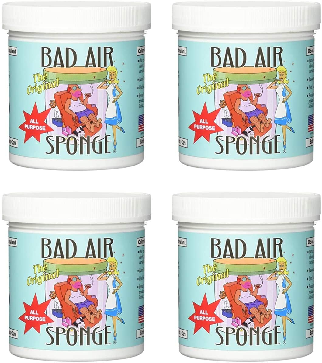 Bad Air Sponge The Original Odor Absorbing Neutralant, 14oz 4Packs  (Packaging May Vary)