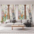 thumbnail image 6 of Happy Easter Kitchen Curtain for Berdoom Living Room Cafe 72 Inch Length, Spring Bunny Easter Eggs Floral Beige Burlap Tiers Curtains Light Filtering Drapes Window Treatment 2 Panels 52"Wx72"L, 6 of 8
