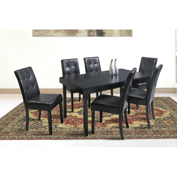 Comedor Angy Tagore 6 Sillas en Madera y Cubierta de MDF MOBILKRAFT Modelo Angy Tagore Madera y MDF, Estilo Clasico en Color Miel