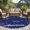 Red/Blue, variant on USA Independence Day Round Area Rug 3 FT, Small Kitchen Bathroom Mats, Red Fireworks Stars Washable Indoor Outdoor Throw Runner Carpet Non-Shedding Doormat for Table Shower Sofa Entryway
